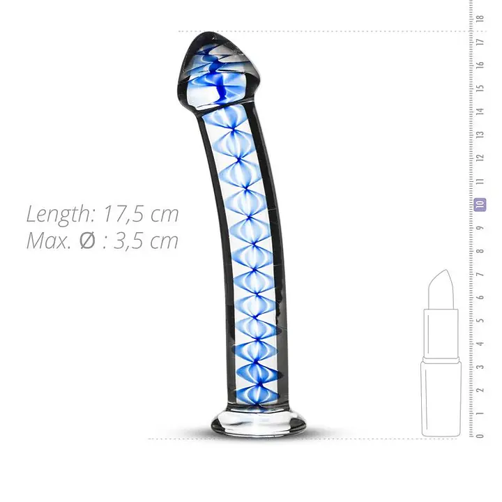 Скляний дилдо Gildo Glass Dildo No. 4, для точки G та простати - Master
