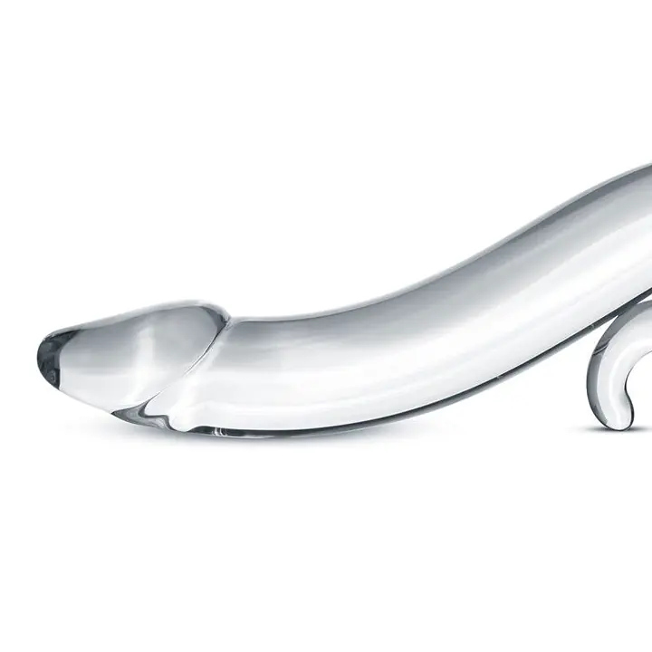 Скляний дилдо Gildo Glass Dildo No. 14, реалістична головка - Master