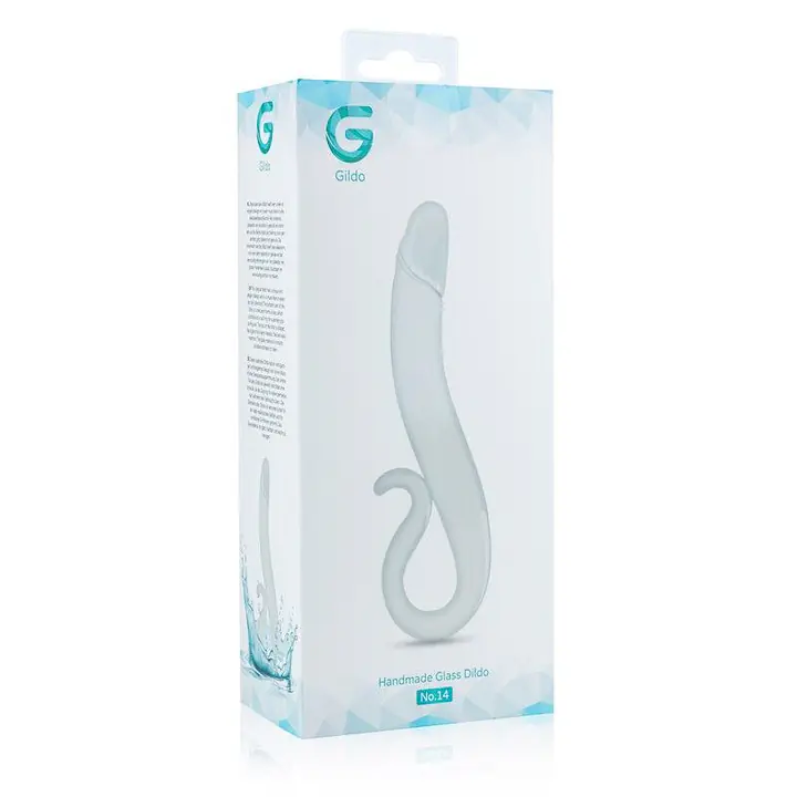 Скляний дилдо Gildo Glass Dildo No. 14, реалістична головка - Master