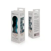 Скляний дилдо Gildo Ocean Flow, великі намистини, силіконова основа - Master