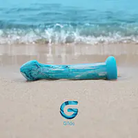 Скляний дилдо Gildo Ocean Ripple, об’ємна головка, ідеально для точки G - Master