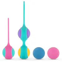Набір вагінальних кульок PMV20: Vita – Kegel Ball Set, маса 40, 50, 60 г, два тримачі - Master