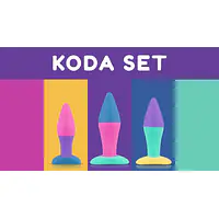 Набір анальних пробок PMV20 Koda – Butt Plug Set, діаметр 2,9 см, 3,9 см, 5 см - Master