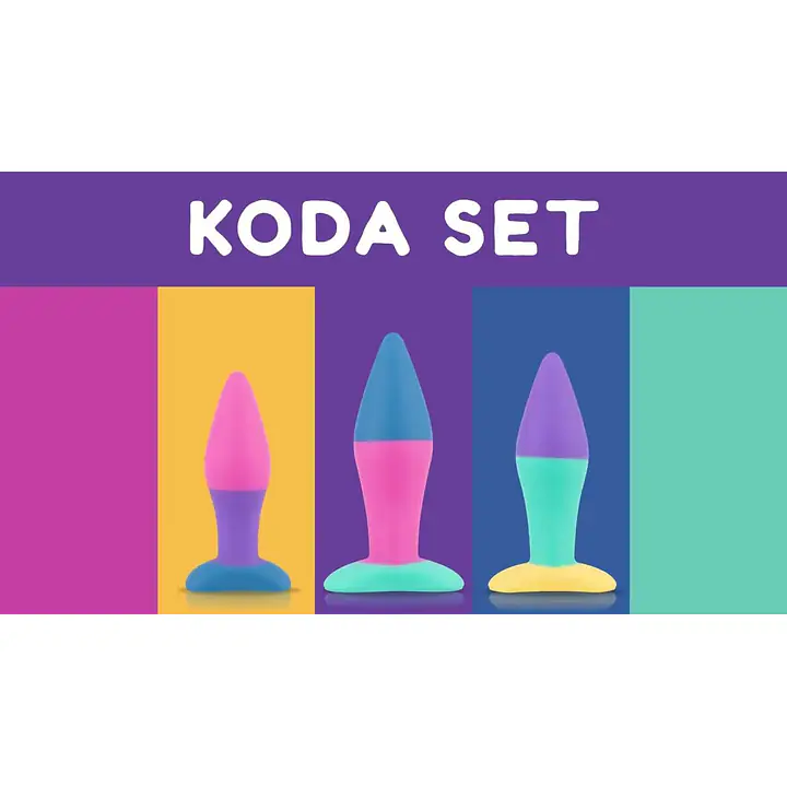 Набір анальних пробок PMV20 Koda – Butt Plug Set, діаметр 2,9 см, 3,9 см, 5 см - Master