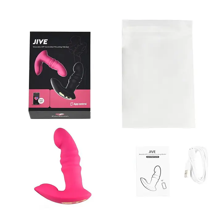 Смарт вібратор-пульсатор Fun Town Jive Pink, імітація фрикцій - Master