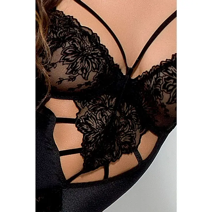 Боді монокіні Passion Exclusive HAYA BODY L/XL, black - Master