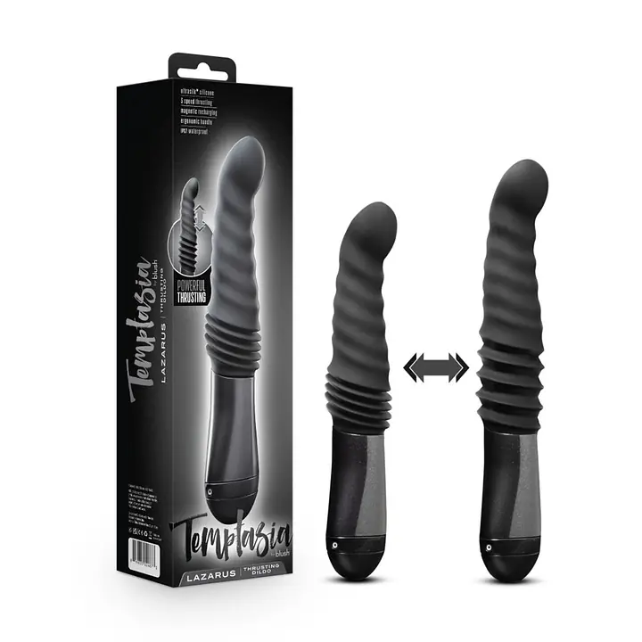 Пульсатор Temptasia by Blush - Lazarus Thrusting Dildo - Black - Master