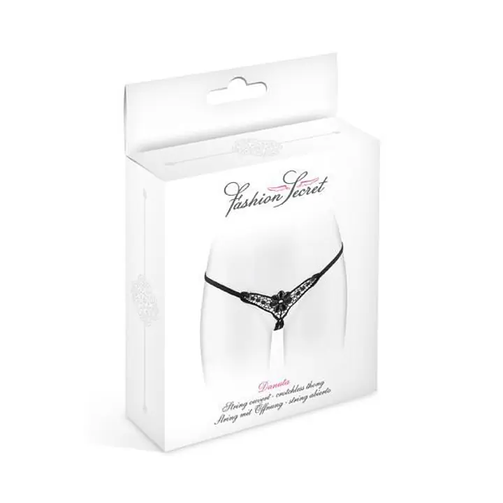 Трусики-стрінги з доступом Fashion Secret DANUTA Black - Master