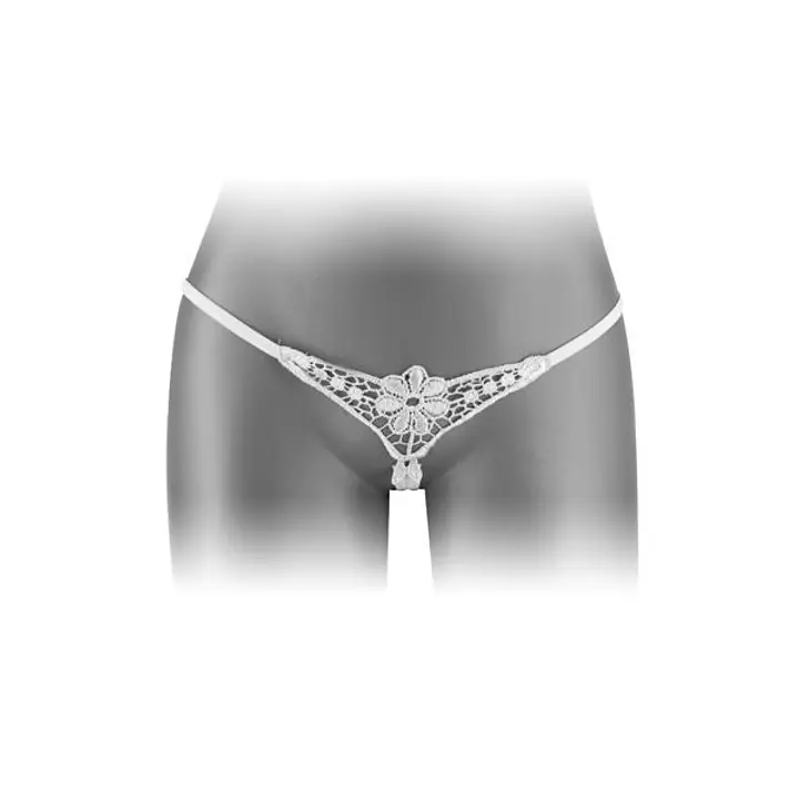 Трусики-стрінги з доступом Fashion Secret DANUTA White - Master