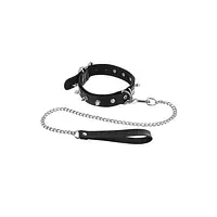 Нашийник з повідцем Fetish Tentation Spikes and Leash - Master