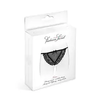 Трусики-стрінги з перлинною ниткою Fashion Secret KATIA Black - Master