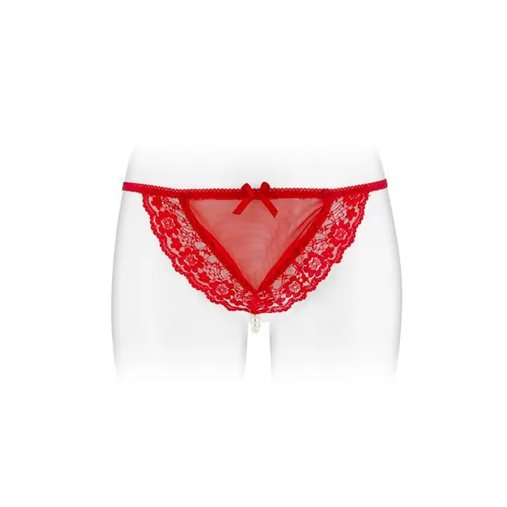 Трусики-стрінги з перлинною ниткою Fashion Secret KATIA Red - Master