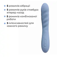Смарт-вібратор з пульсацією Svakom Ava Neo Cornflower Blue, 15 режимів роботи, водонепроникний - Master