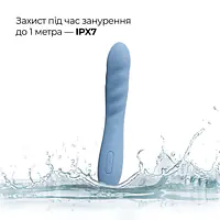 Смарт-вібратор з пульсацією Svakom Ava Neo Cornflower Blue, 15 режимів роботи, водонепроникний - Master