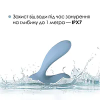 Смарт-вібратор в трусики Svakom Erica Dusty Blue, дуже гнучкий, 2 мотори - Master