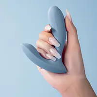 Смарт-вібратор в трусики Svakom Erica Dusty Blue, дуже гнучкий, 2 мотори - Master