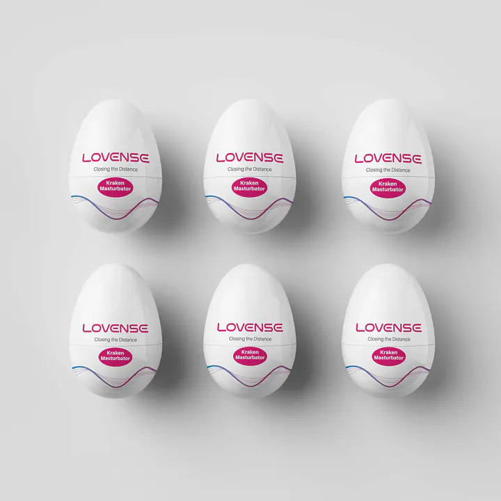 Набір мастурбаторів-яєць Lovense Kraken masturbator egg box, 6 штук, різна текстура - Master