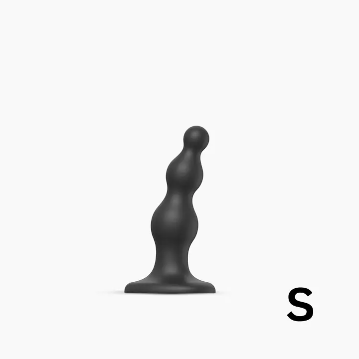 Насадка для страпона Strap-On-Me Dildo Plug Beads Black S - Master