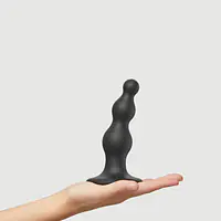 Насадка для страпона Strap-On-Me Dildo Plug Beads Black S - Master