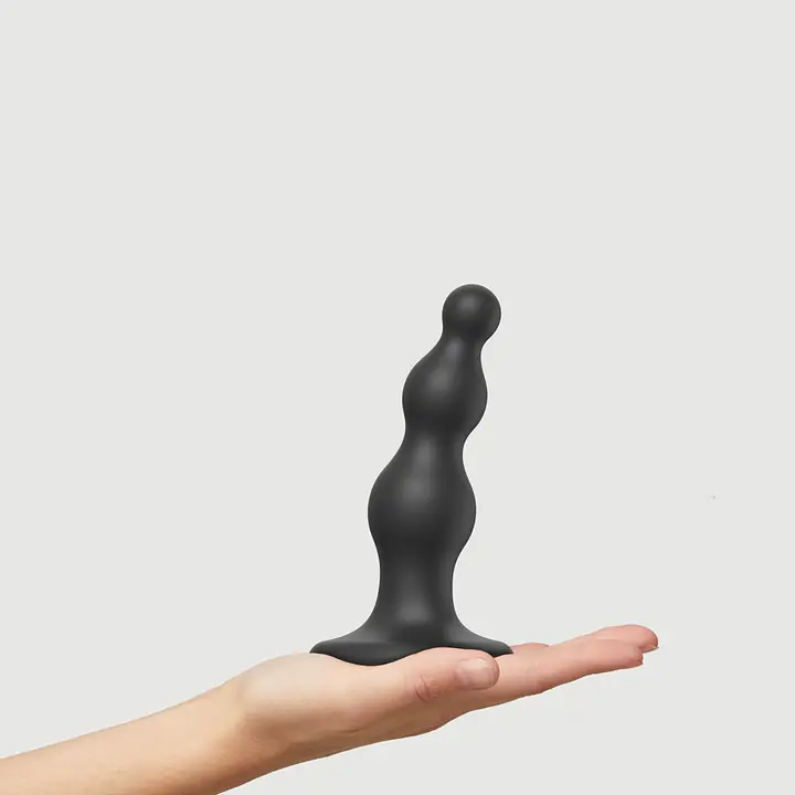 Насадка для страпона Strap-On-Me Dildo Plug Beads Black S - Master