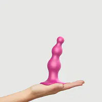 Насадка для страпона Strap-On-Me Dildo Plug Beads Framboise Metallic S - Master