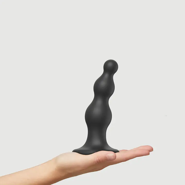 Насадка для страпона Strap-On-Me Dildo Plug Beads Black M - Master