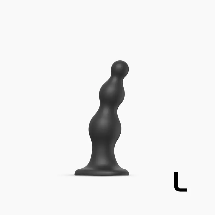 Насадка для страпона Strap-On-Me Dildo Plug Beads Black L - Master