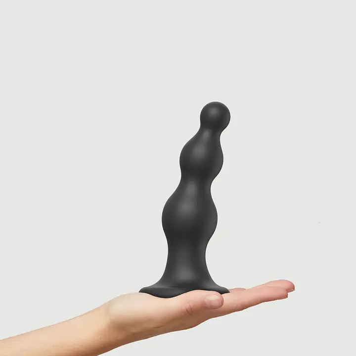 Насадка для страпона Strap-On-Me Dildo Plug Beads Black L - Master