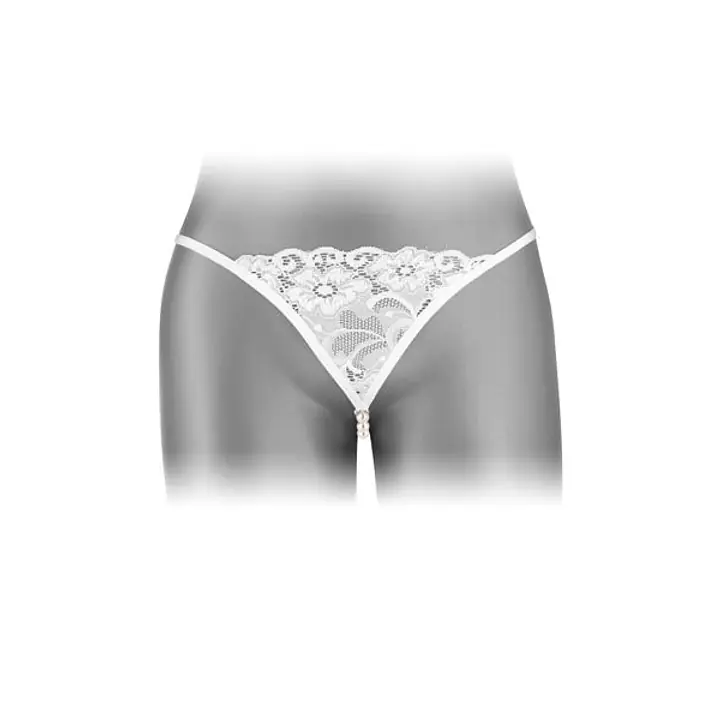Трусики-стрінги з перлинною ниткою Fashion Secret VENUSINA White - Master
