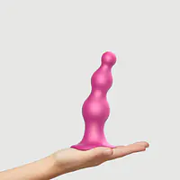 Насадка для страпона Strap-On-Me Dildo Plug Beads Framboise Metallic L - Master