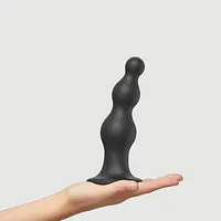 Насадка для страпона Strap-On-Me Dildo Plug Beads Black XL - Master