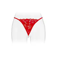 Трусики-стрінги з перлинною ниткою Fashion Secret VENUSINA Red - Master