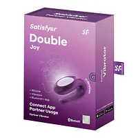 Смарт-вібратор для пар Satisfyer Double Joy Violet із широким кліторальним стимулятором - Master