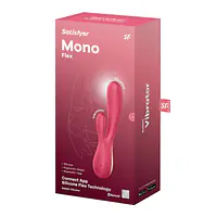 Смарт вібратор-кролик Satisfyer Mono Flex Red, 2 мотори, керування через інтернет - Master