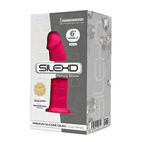 Фалоімітатор SilexD Robby Pink (MODEL 2 size 6in), двошаровий, силікон + Silexpan, діаметр 3,5см - Master