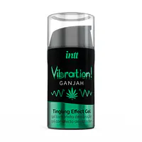 Рідкий вібратор Intt Vibration Ganjah (15 мл), густий гель, незвичайний смак, діє до 30 хвилин - Master