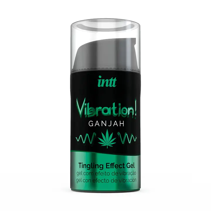 Рідкий вібратор Intt Vibration Ganjah (15 мл), густий гель, незвичайний смак, діє до 30 хвилин - Master