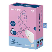 Вакуумний кліторальний стимулятор Satisfyer Love Triangle White з керуванням через інтернет - Master