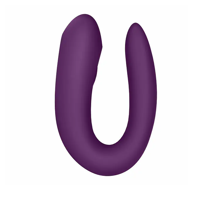 Смарт-вібратор для пар Satisfyer Double Joy Violet із широким кліторальним стимулятором - Master