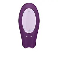 Смарт-вібратор для пар Satisfyer Double Joy Violet із широким кліторальним стимулятором - Master