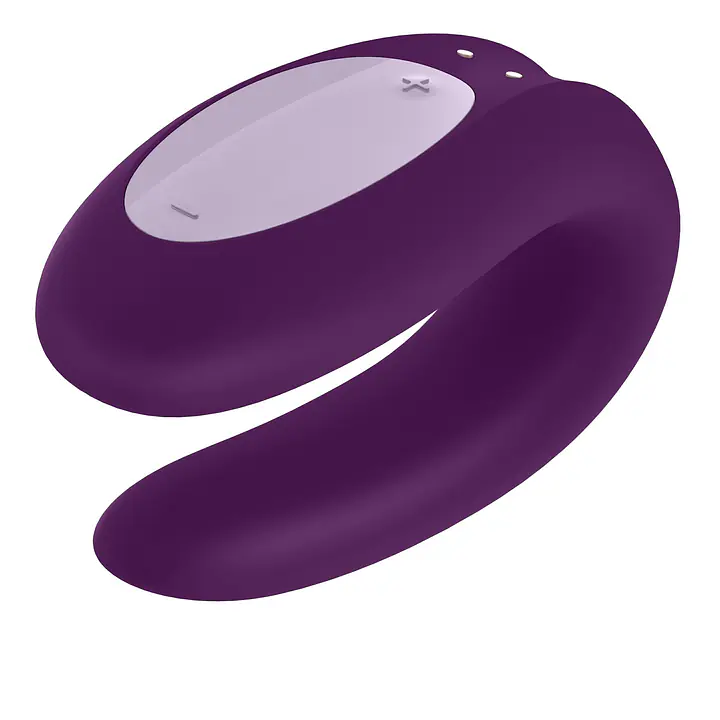 Смарт-вібратор для пар Satisfyer Double Joy Violet із широким кліторальним стимулятором - Master