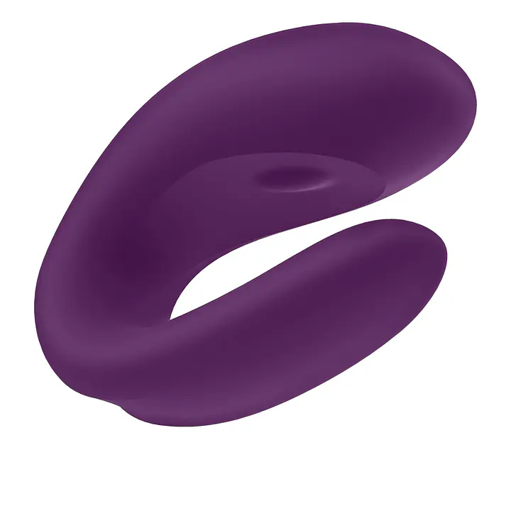 Смарт-вібратор для пар Satisfyer Double Joy Violet із широким кліторальним стимулятором - Master
