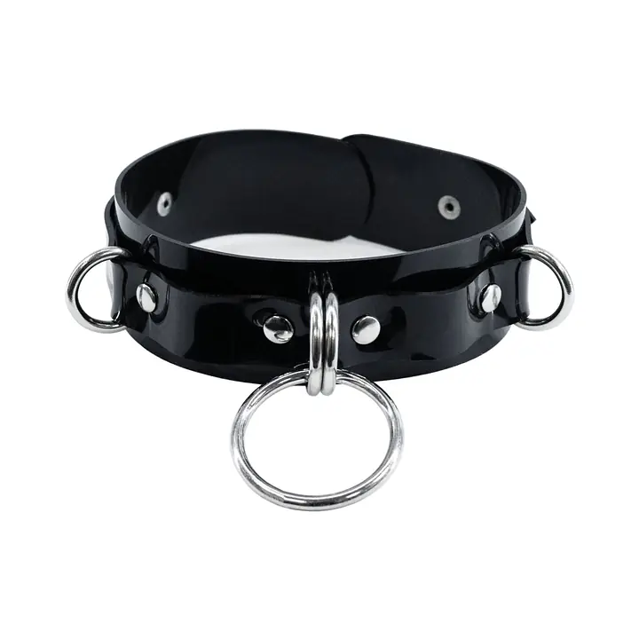 Нашийник для фіксації Feral Feelings - D-Rings Black - Master