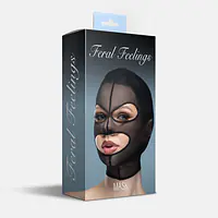Маска сітка з відкритим ротом та очима Feral Feelings - Mask Black - Master