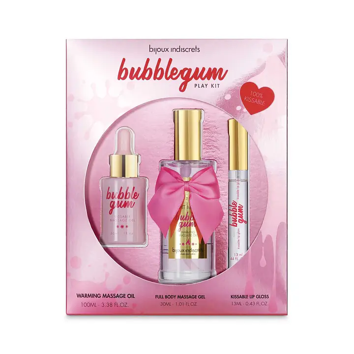Подарунковий набір косметики Bijoux Indiscrets Bubblegum Play Kit, масажна олія, гель, блиск - Master