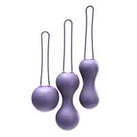 Набір вагінальних кульок Je Joue - Ami Purple, діаметр 3,8-3,3-2,7см, вага 54-71-100гр  + подарунок косметичка - Master