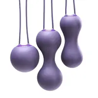 Набір вагінальних кульок Je Joue - Ami Purple, діаметр 3,8-3,3-2,7см, вага 54-71-100гр  + подарунок косметичка - Master