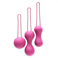 Набір вагінальних кульок Je Joue - Ami Fuchsia, діаметр 3,8-3,3-2,7см, вага 54-71-100гр  + подарунок косметичка - Master
