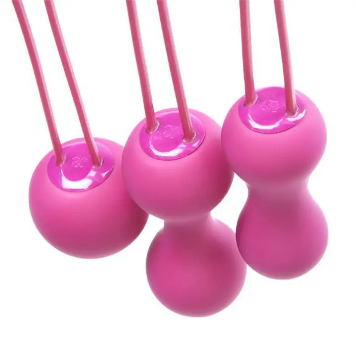 Набір вагінальних кульок Je Joue - Ami Fuchsia, діаметр 3,8-3,3-2,7см, вага 54-71-100гр  + подарунок косметичка - Master