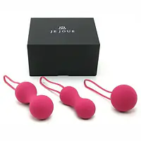 Набір вагінальних кульок Je Joue - Ami Fuchsia, діаметр 3,8-3,3-2,7см, вага 54-71-100гр  + подарунок косметичка - Master